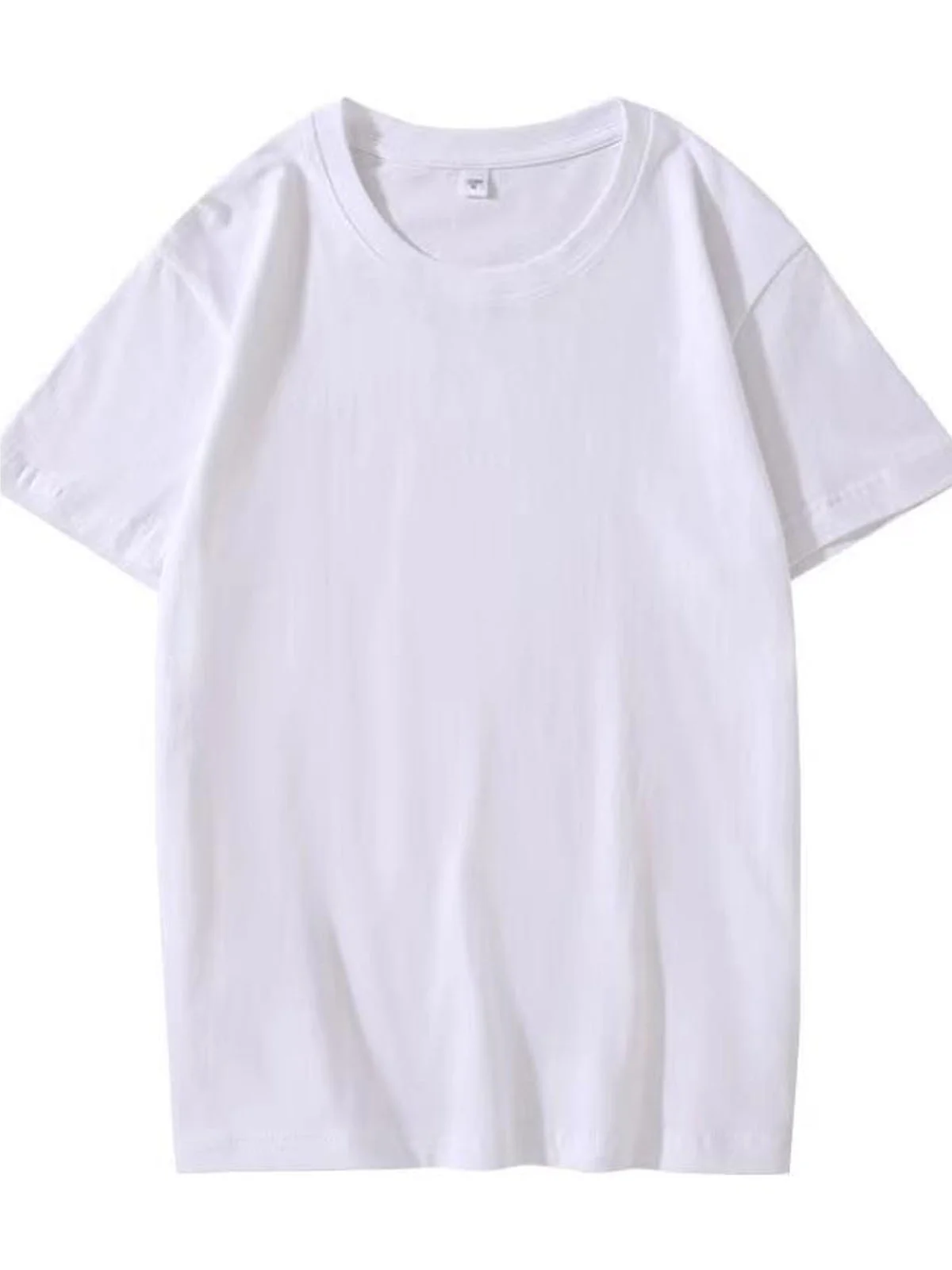 Casual Plain Loose Cotton T-Shirt