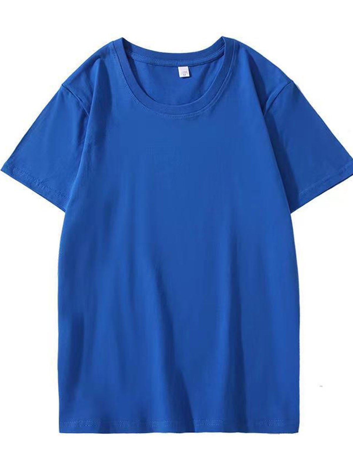 Casual Plain Loose Cotton T-Shirt