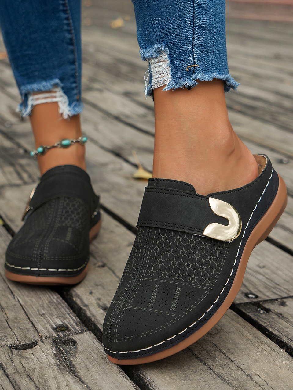 Pu Summer Casual Slide Sandals