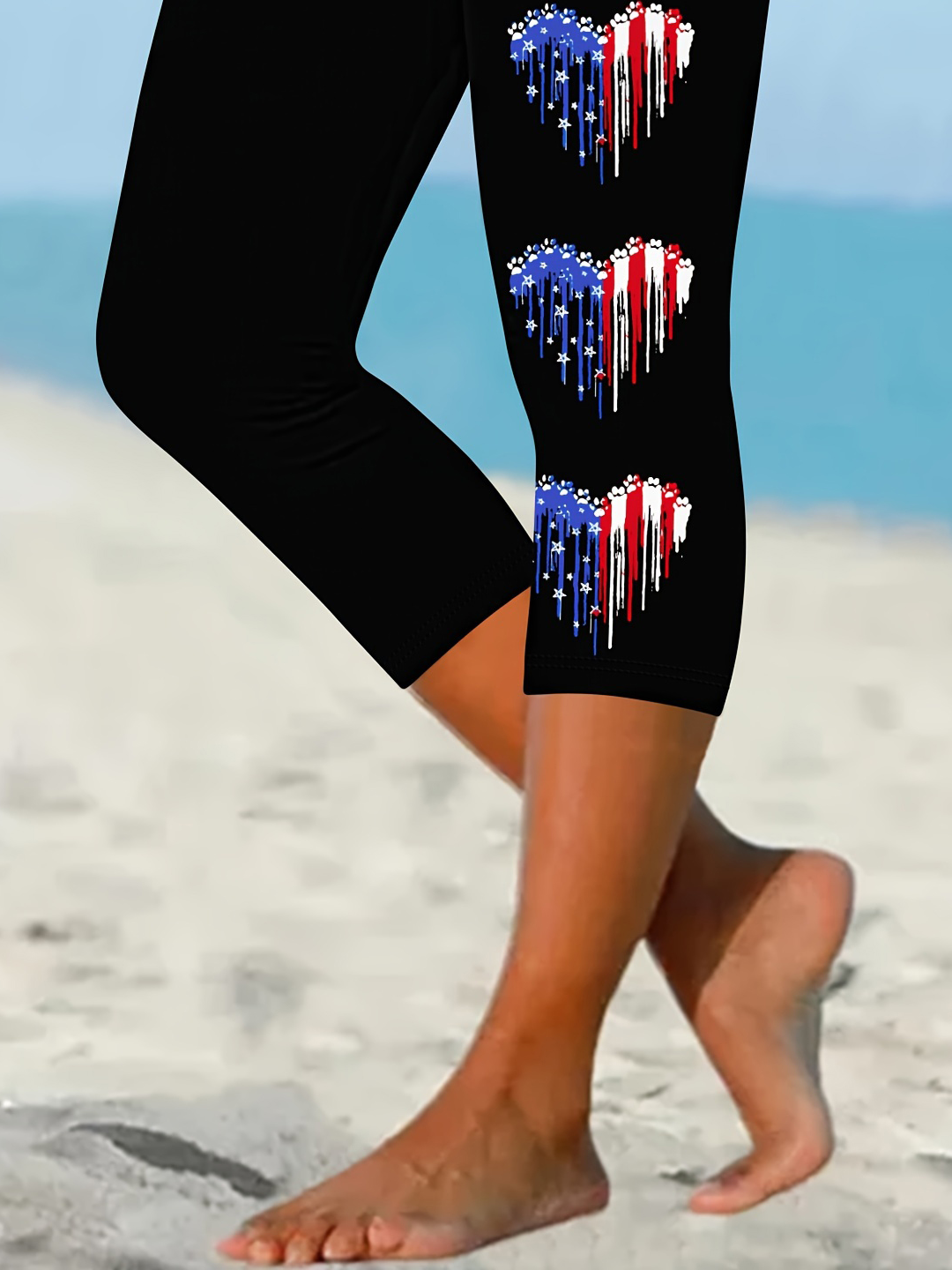 America Flag Tight Casual Leggings
