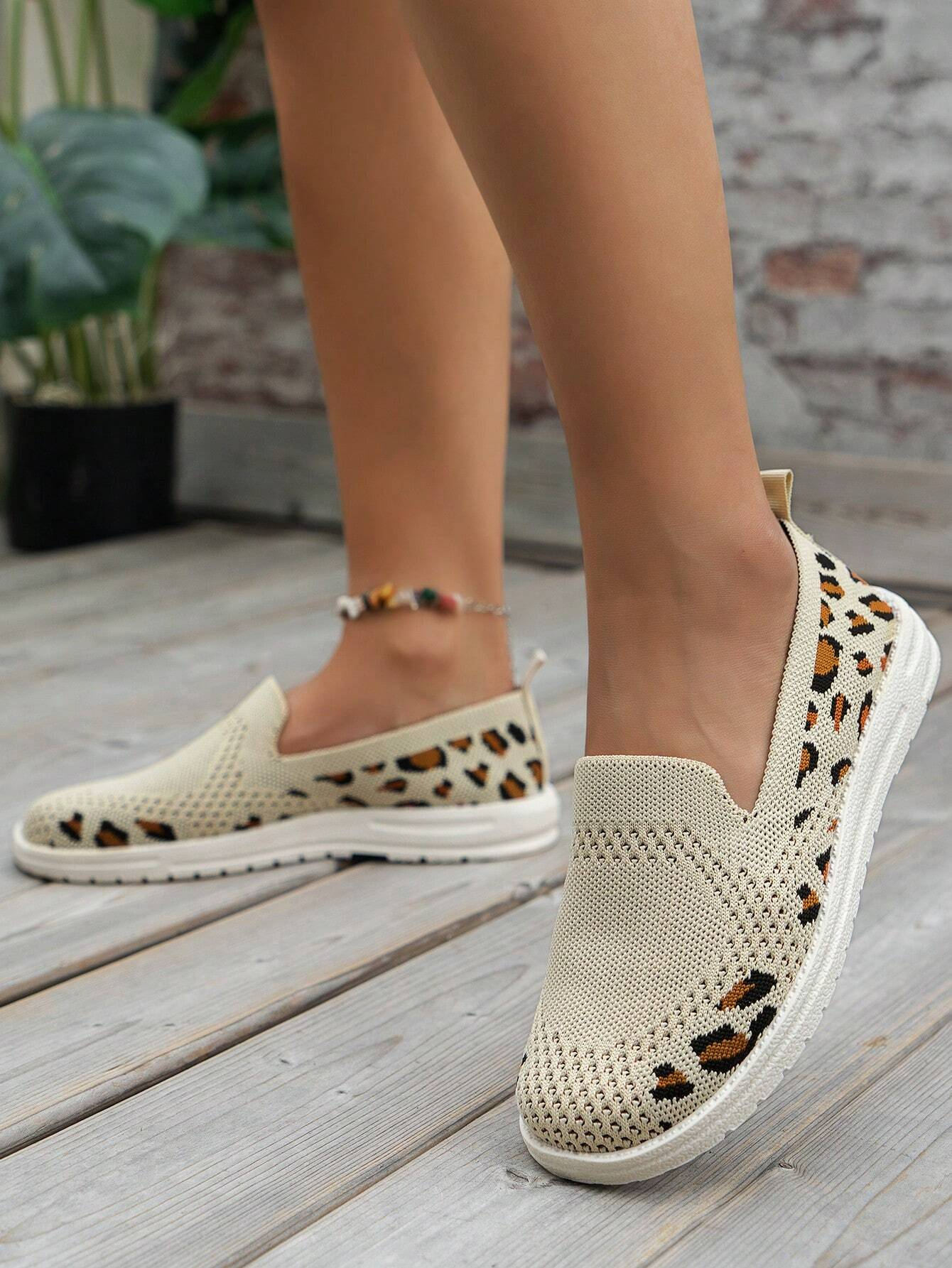 All Season Plain Mesh Fabric Shallow Shoes