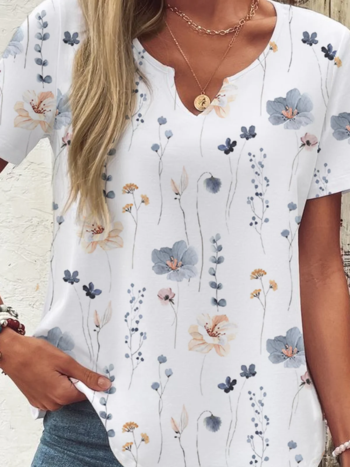 Floral Casual T-Shirt