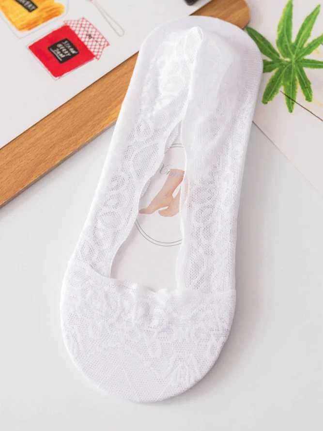 Lace Summer Silicone Anti Slip Breathable Invisible Socks