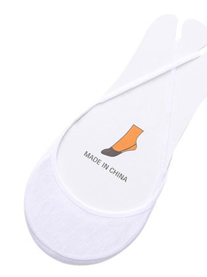 Half Palm Light Mouth Solid Cotton Invisible Boat Socks