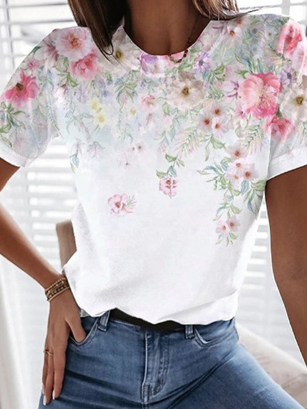 Casual Floral T-Shirt