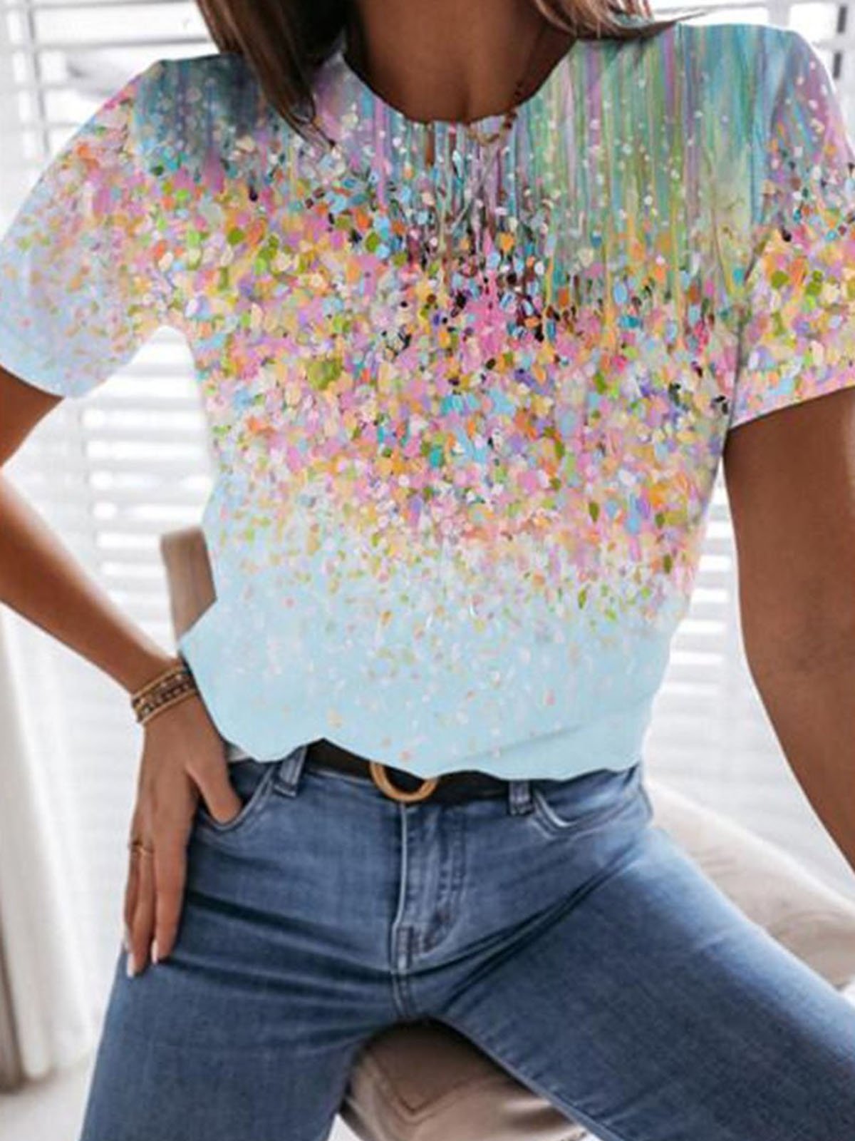 Casual Floral T-Shirt