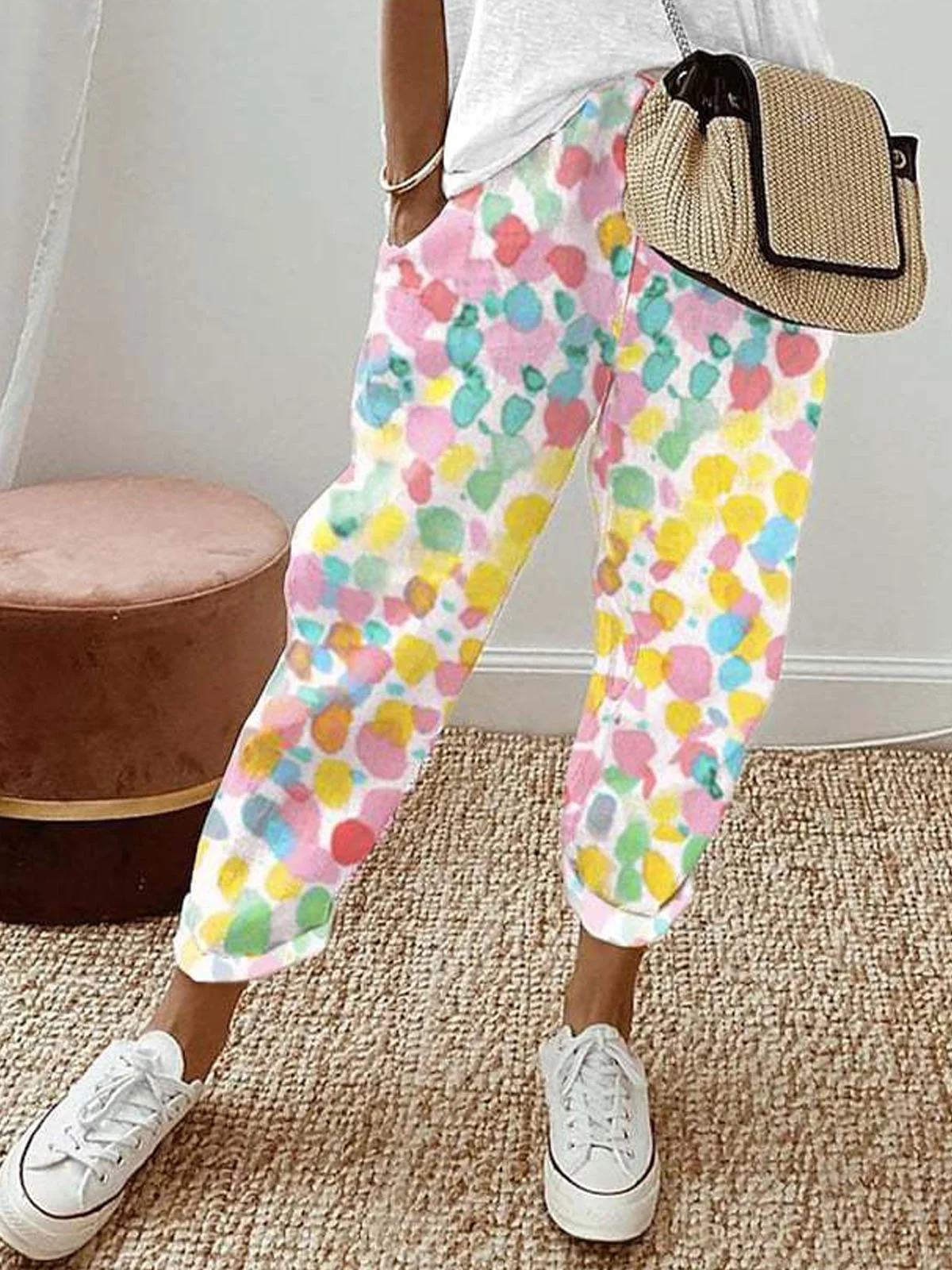 Floral Casual Loose Pants