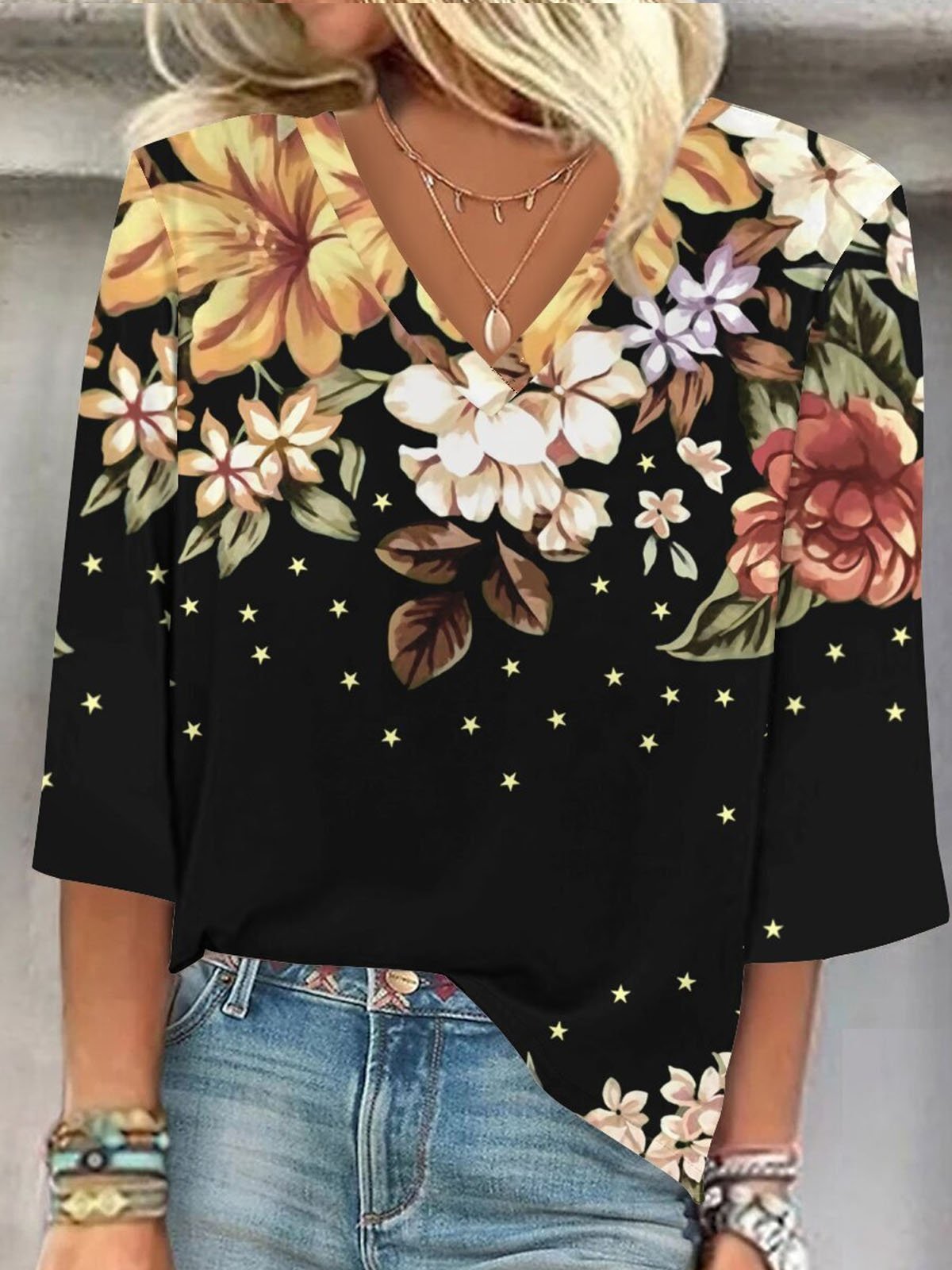 Loose Ethnic Casual Blouse