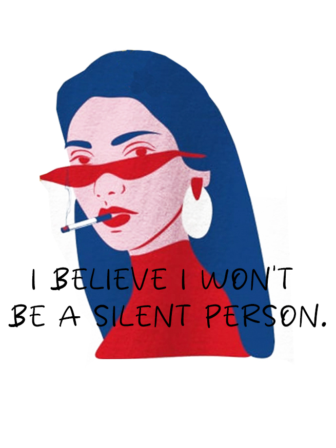 I believe I won't be a silent person Ideologies T-Shirt