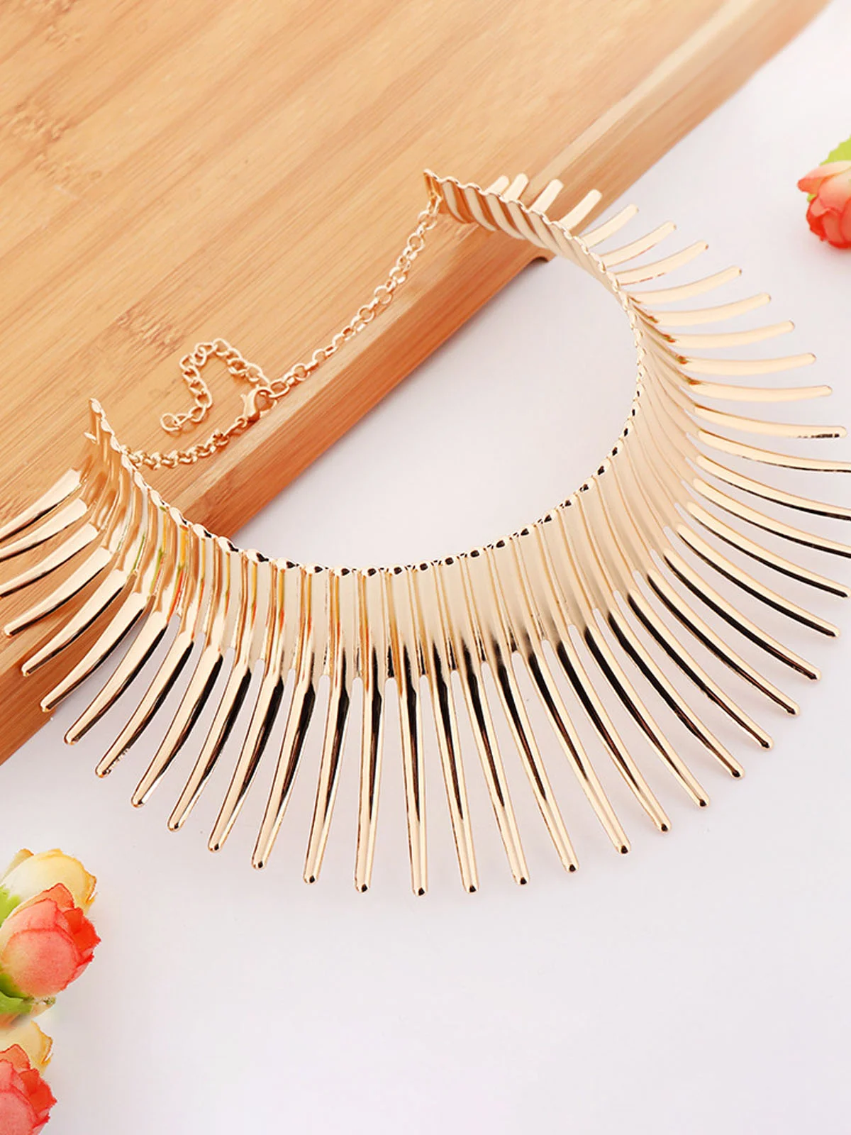 Sunflower Collar Earring and Necklace 2 piece Set