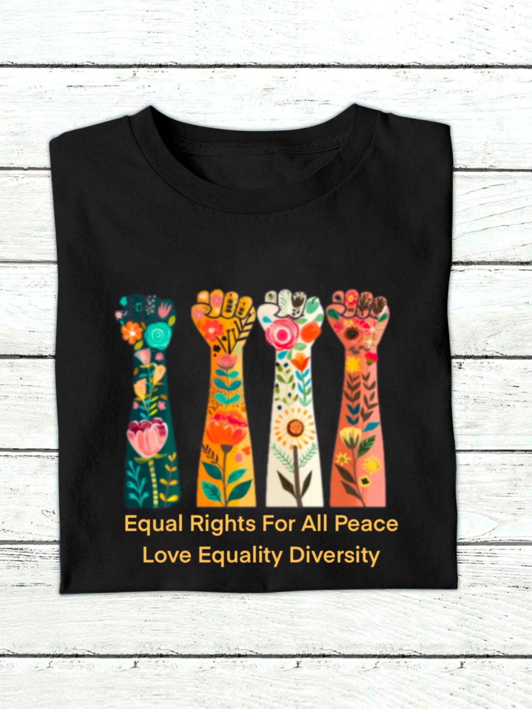 Equal Rights For All Peace Love Equality Diversity Equality  Equality Day T-Shirt