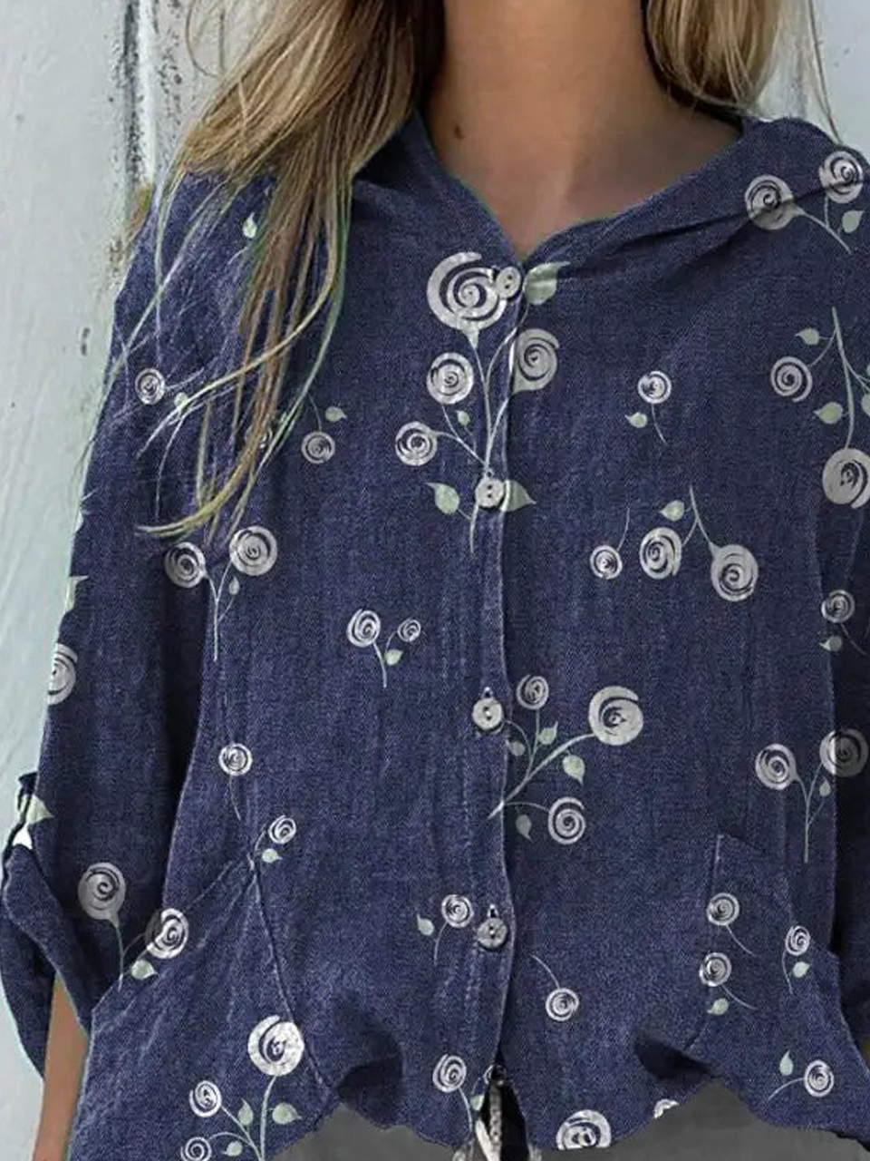 Others Casual Floral Loose Shirt