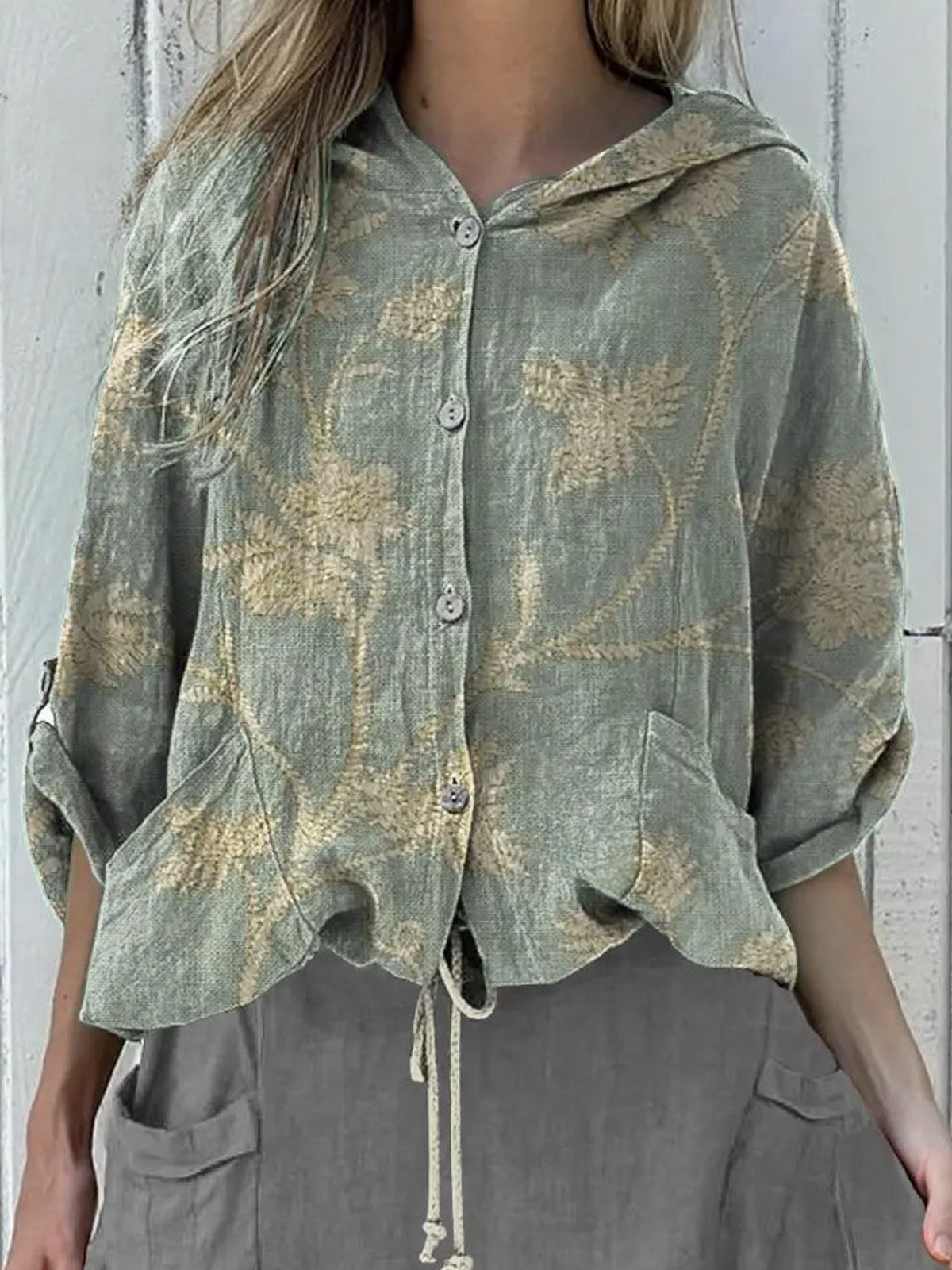 Others Casual Floral Loose Shirt