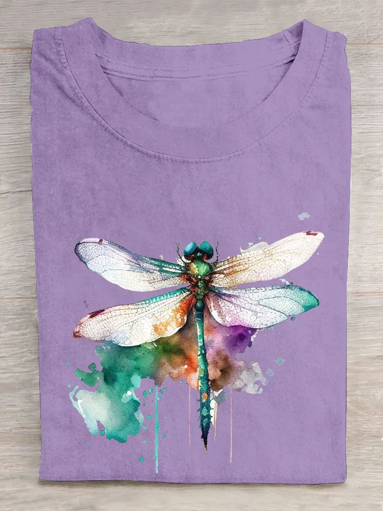 Dragonfly Loose Casual T-Shirt