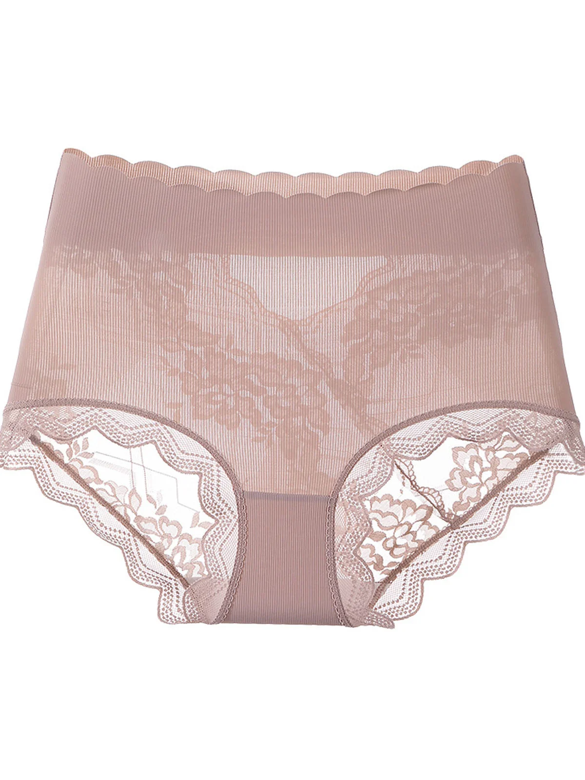 Lace ice high waisted breathable women's underwear