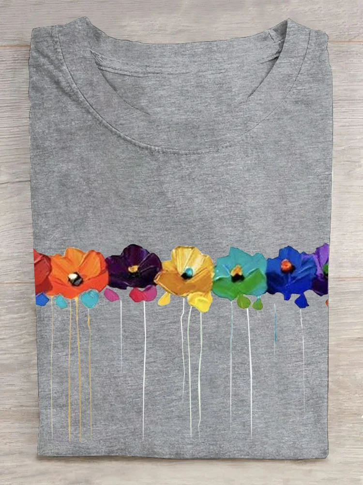 Floral Casual T-Shirt