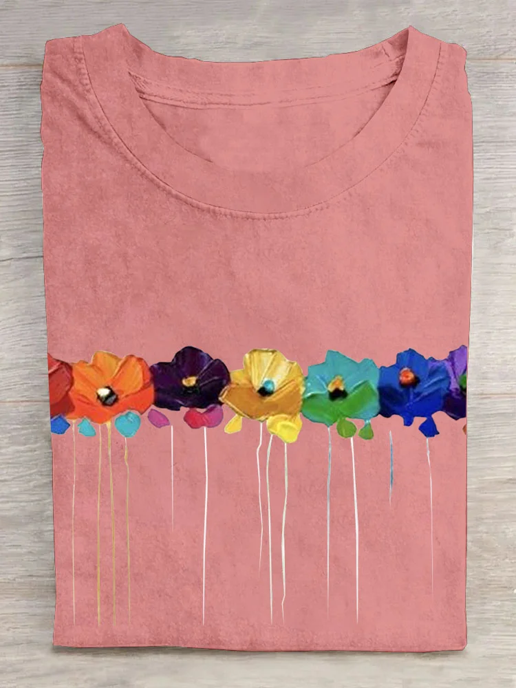 Floral Casual T-Shirt