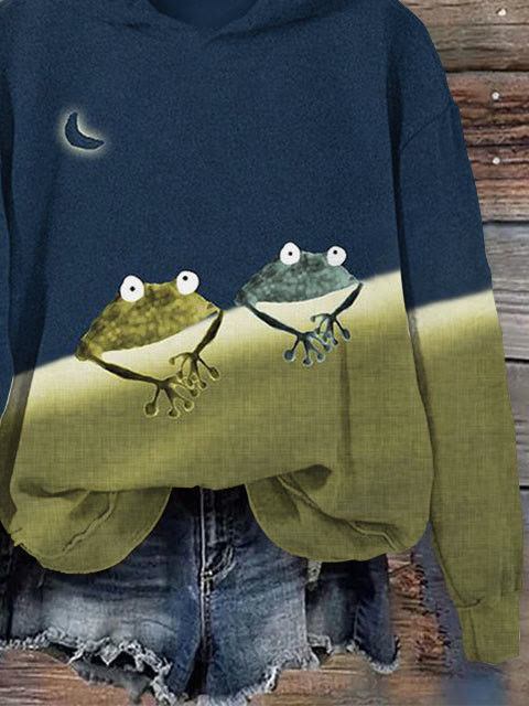 Hoodie Frog Casual Hoodie