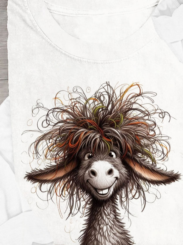 Funny Fried wool sheep Casual T-shirt