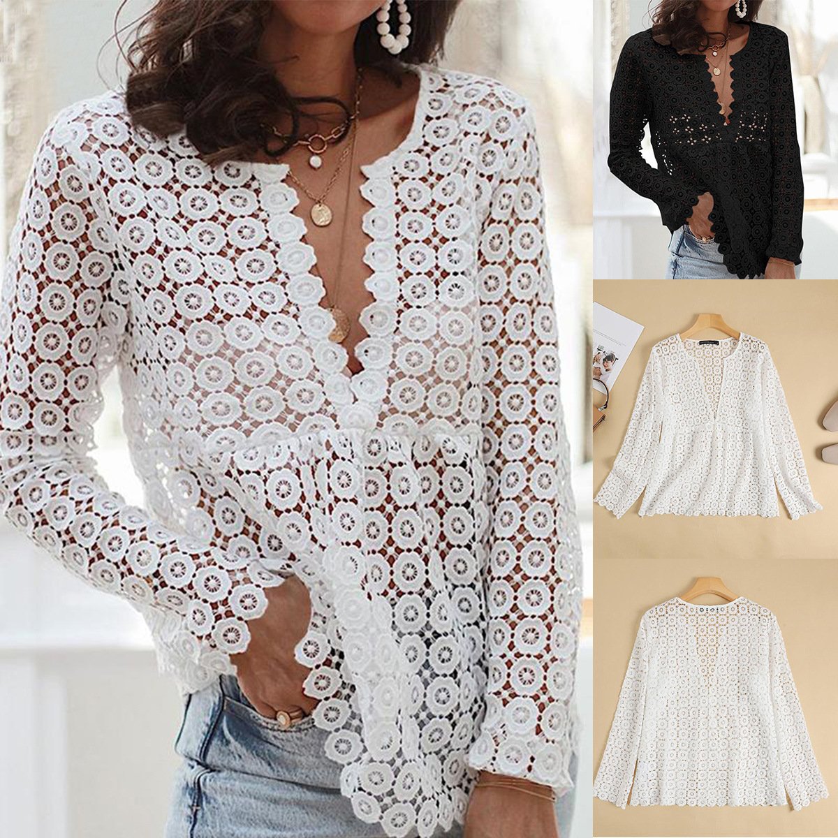 Lace Casual Blouse