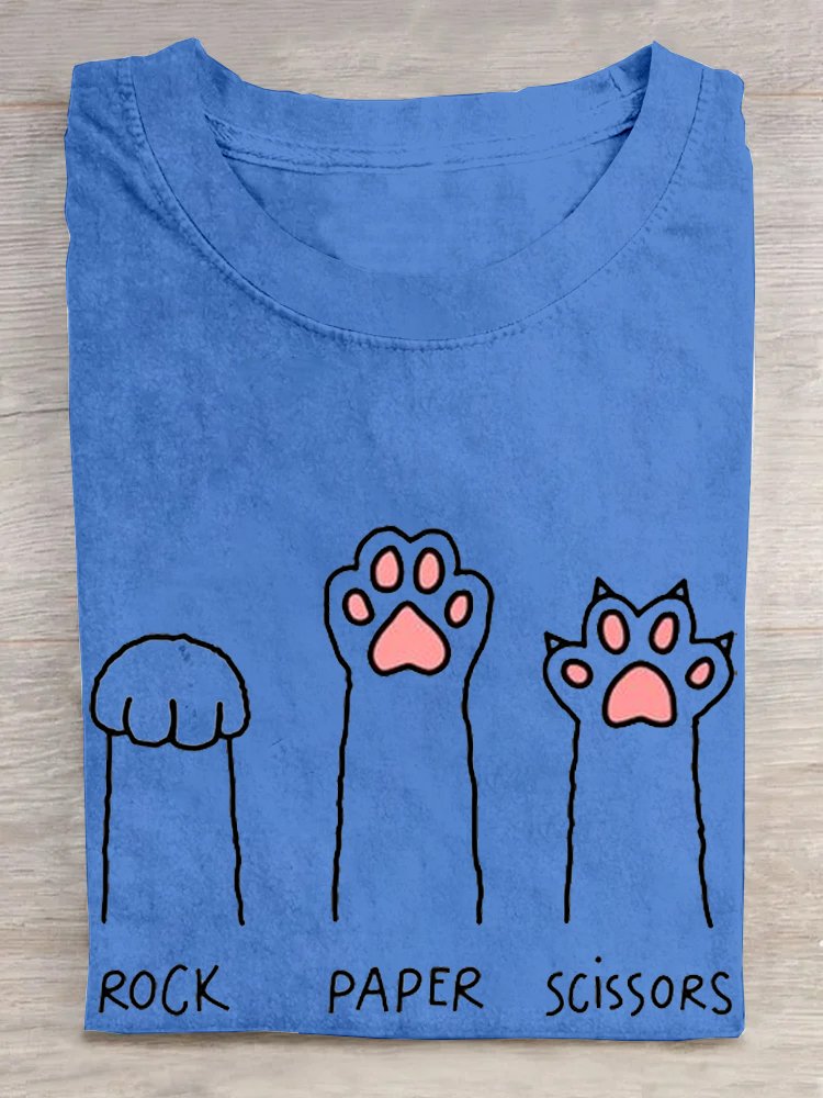 Cat Claws Casual Cotton T-Shirt