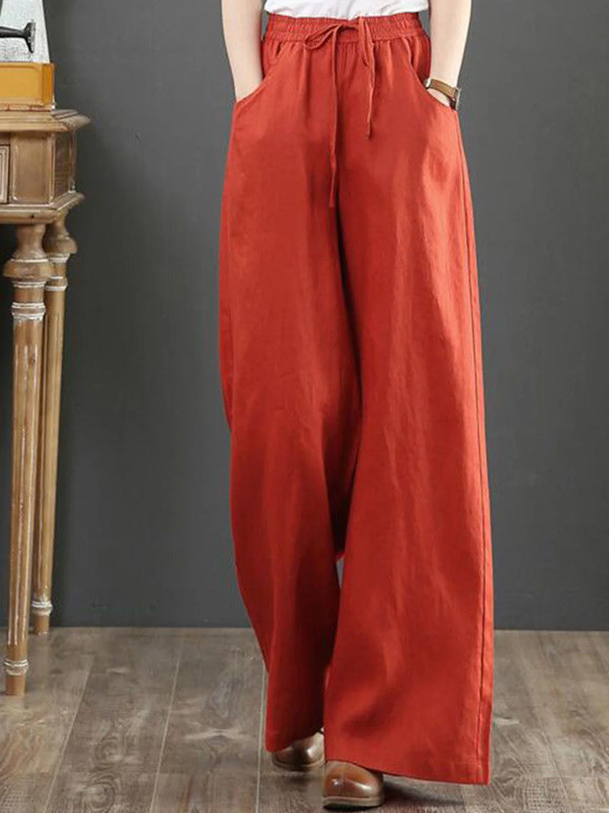 Casual Plain Pants