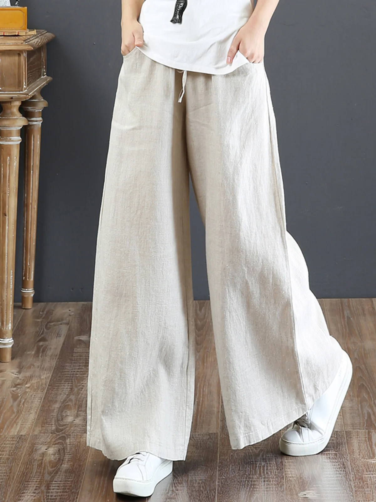 Casual Plain Pants