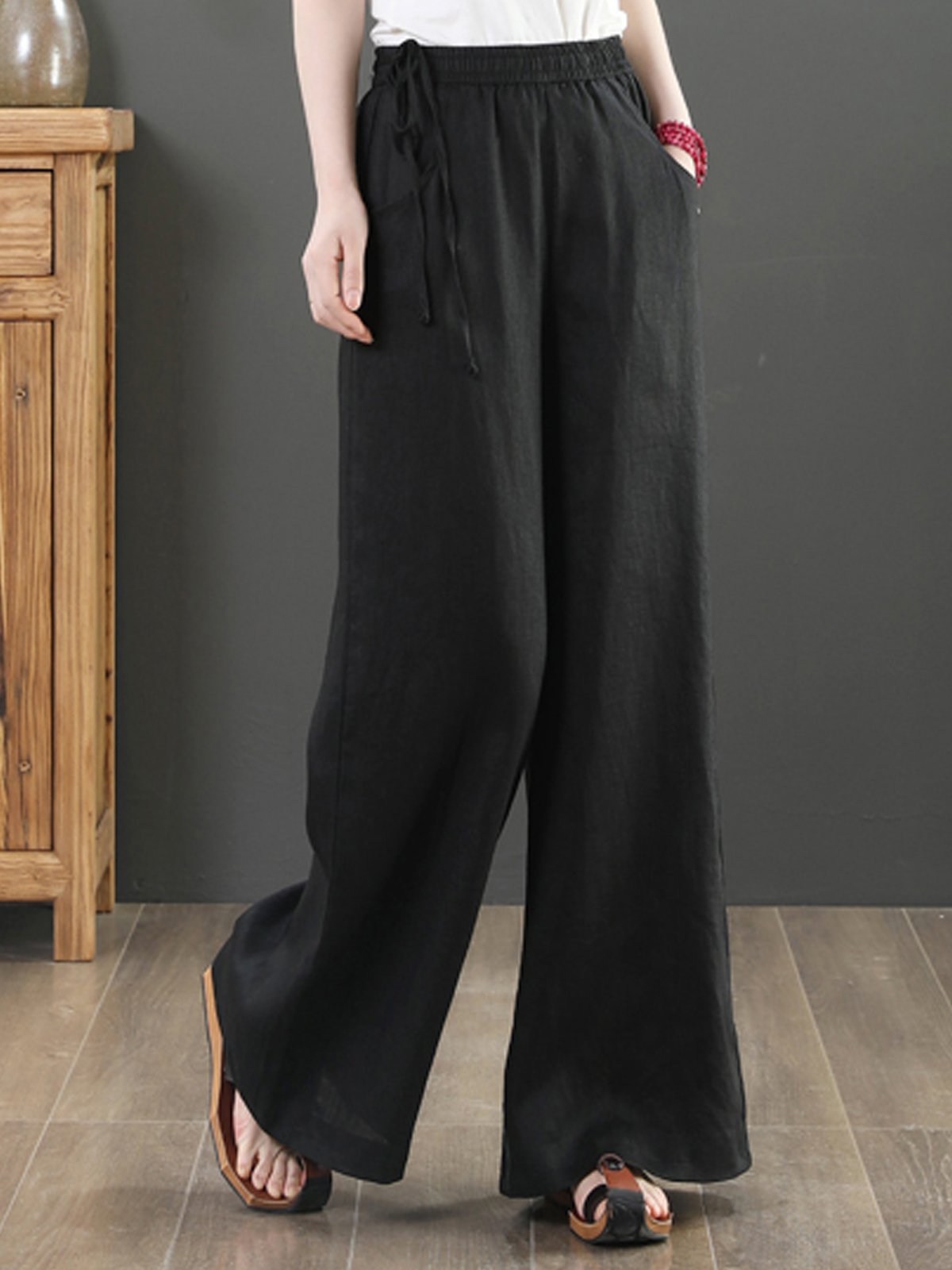 Casual Plain Pants