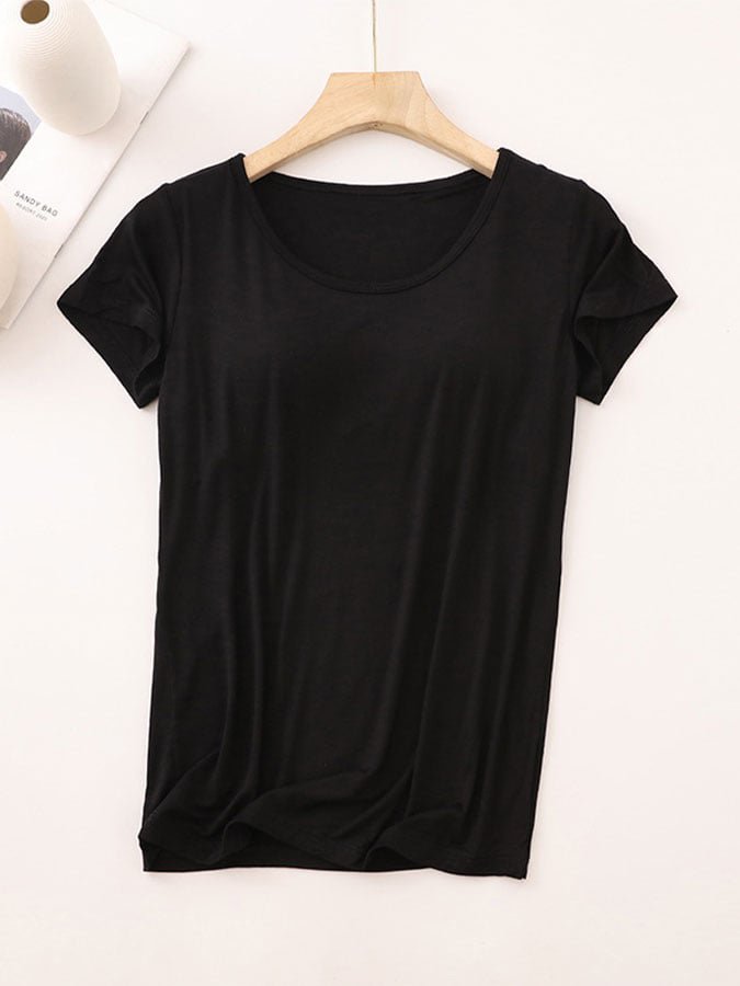 Crew Neck Casual Modal T-Shirt