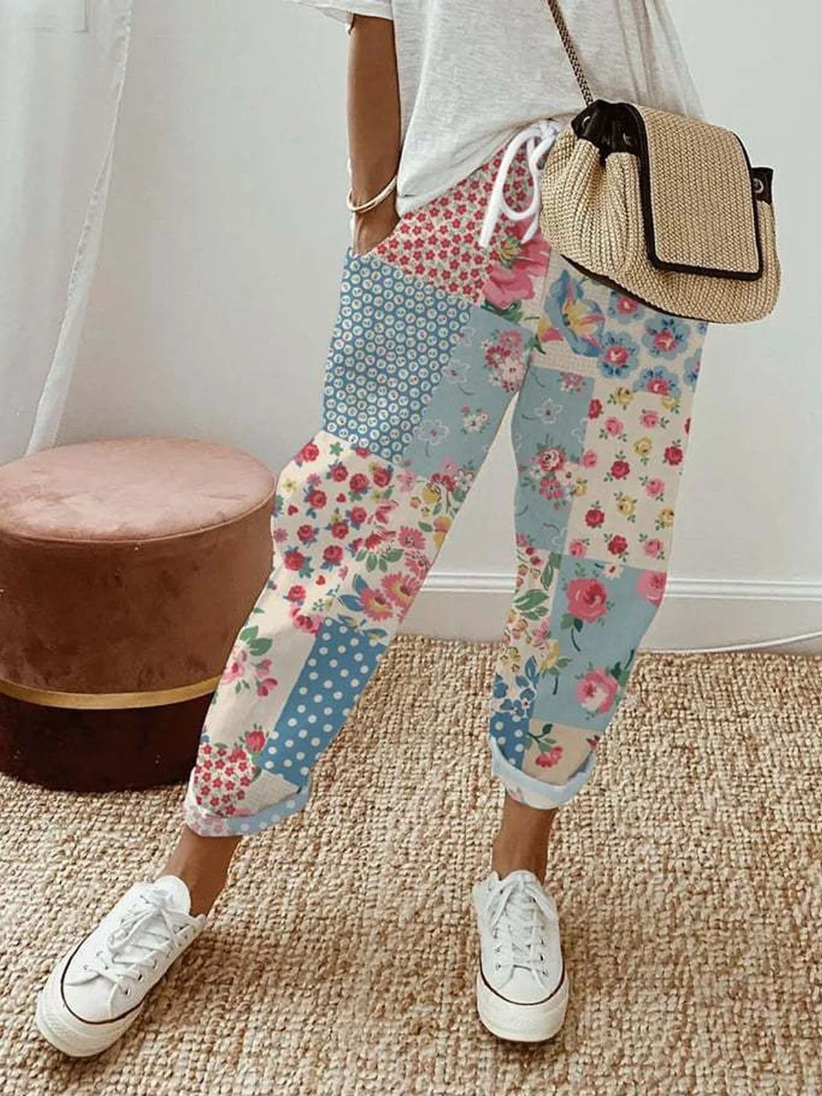 Floral Casual Pants