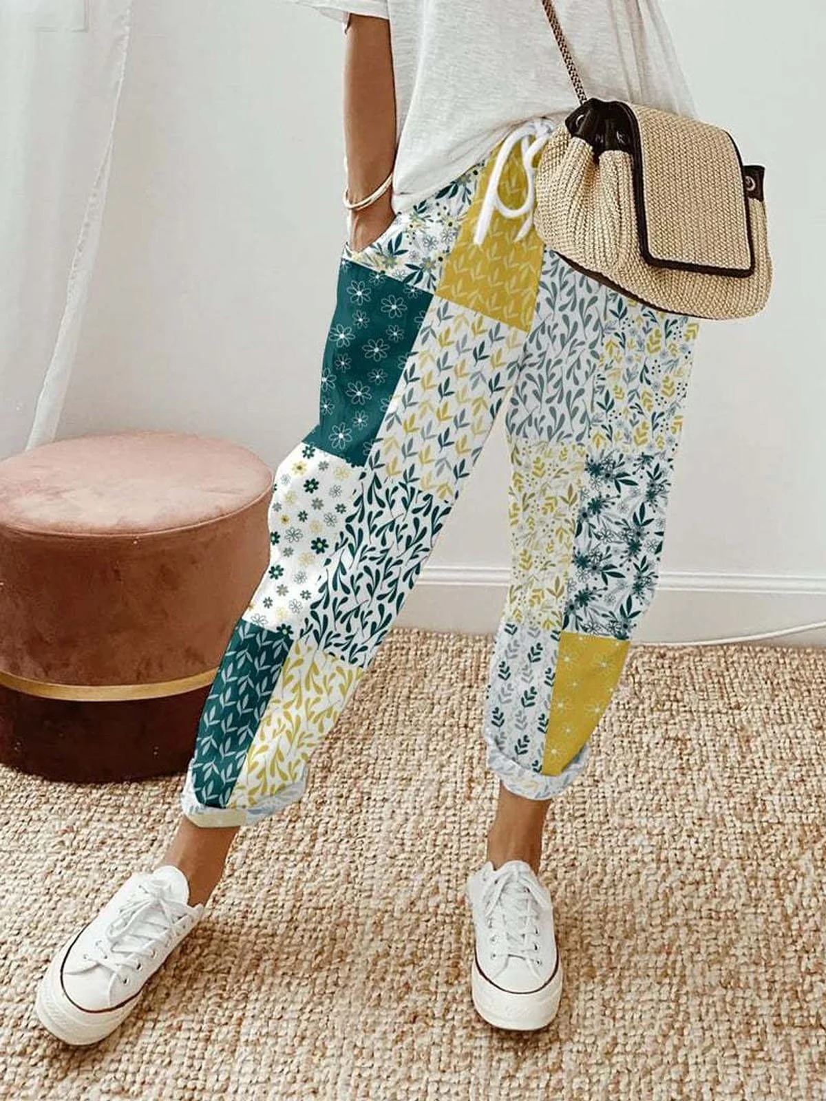 Floral Casual Pants