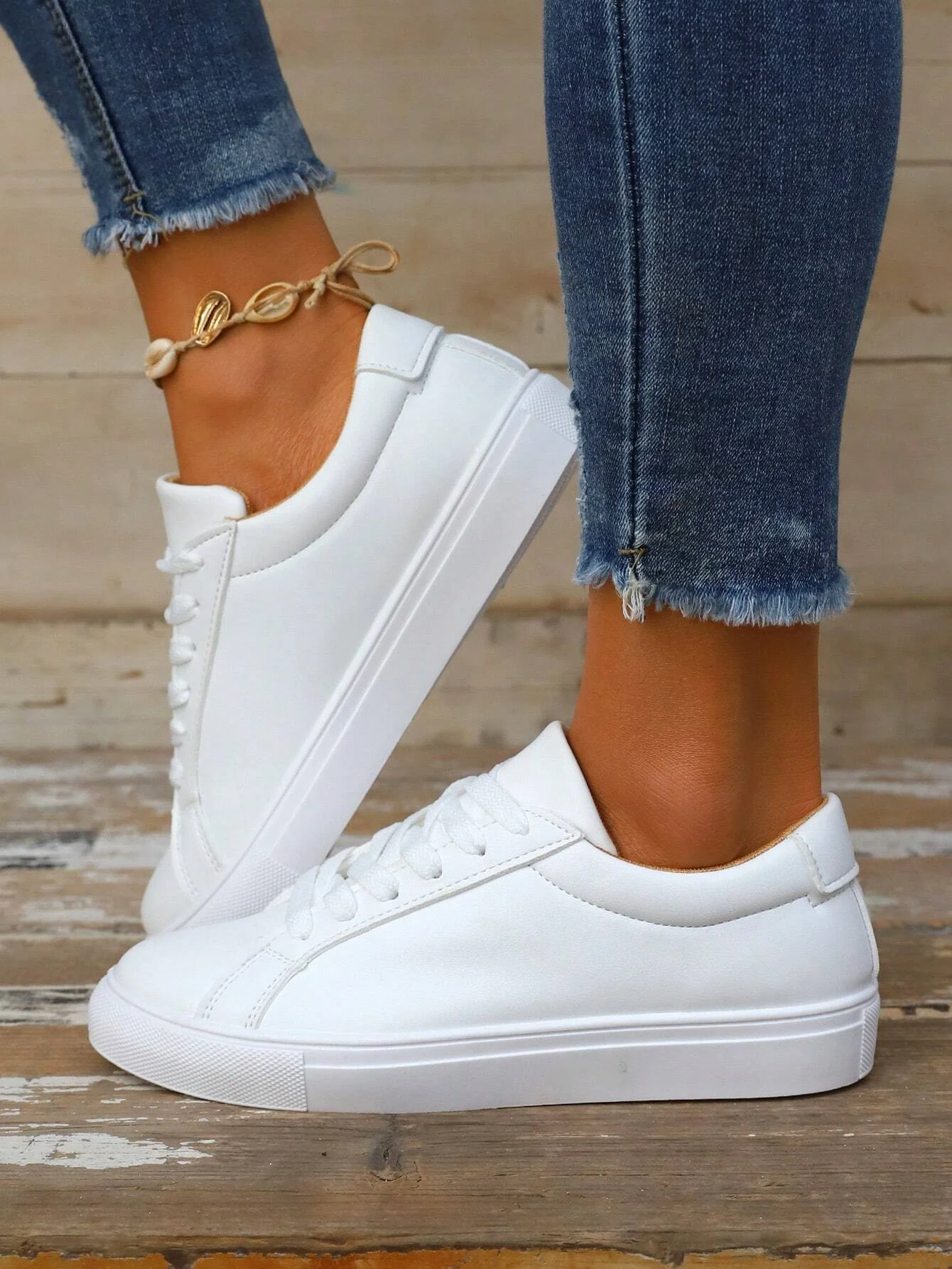 Casual Pu Plain All Season Skate Shoes