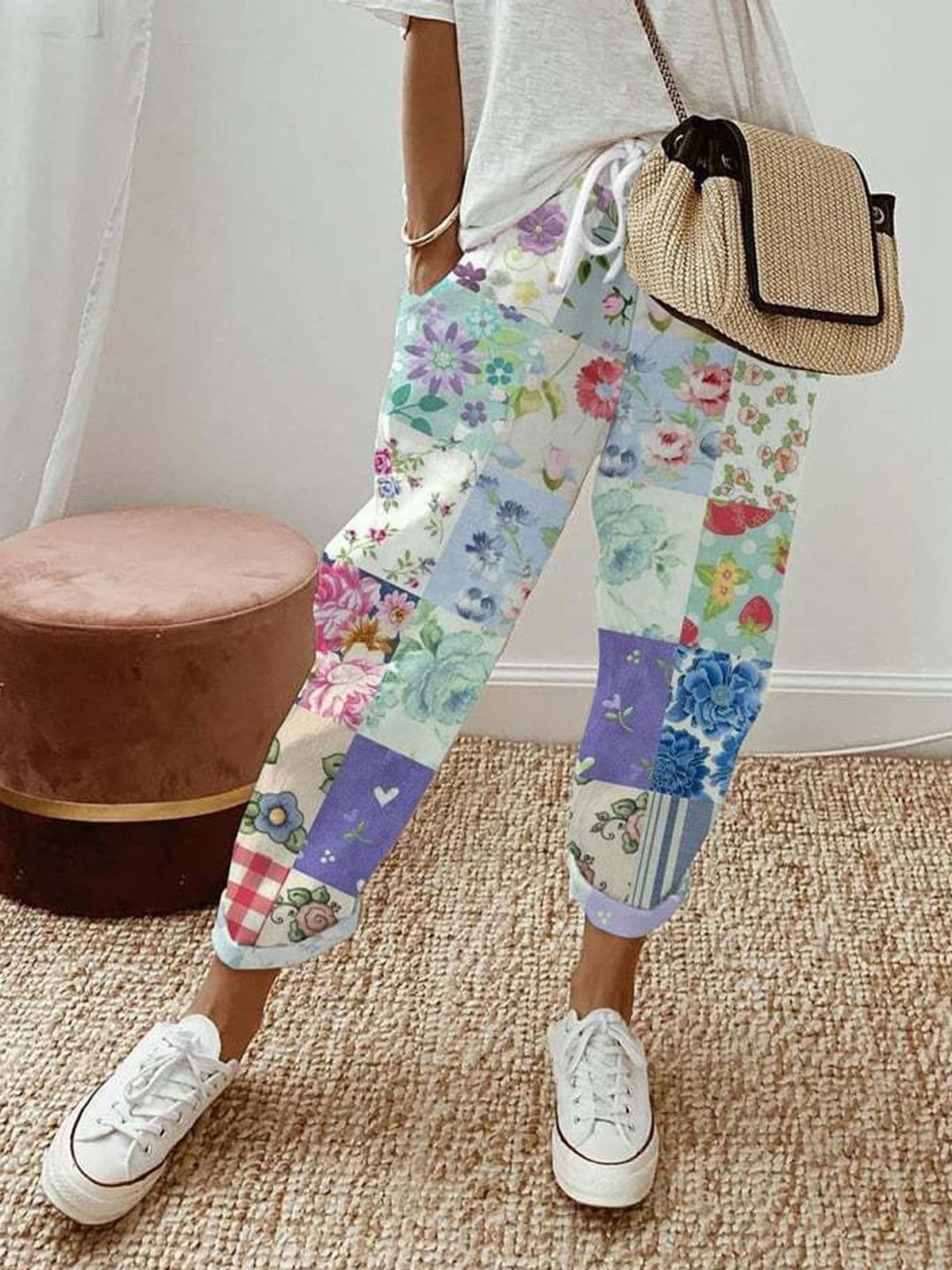 Floral Casual Pants