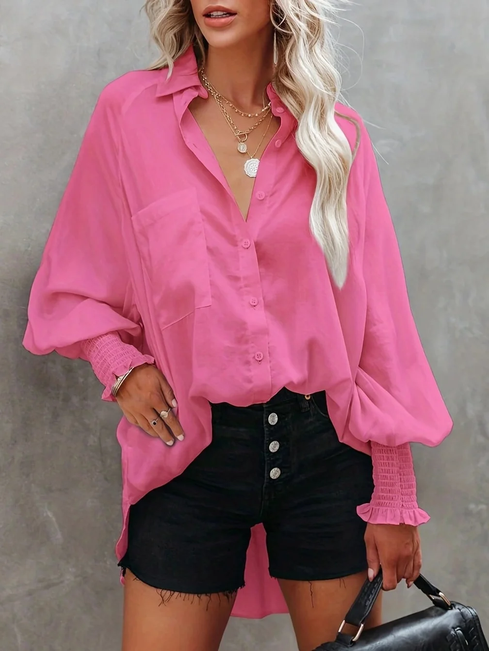 Casual Shirt Collar Scramble Shirt