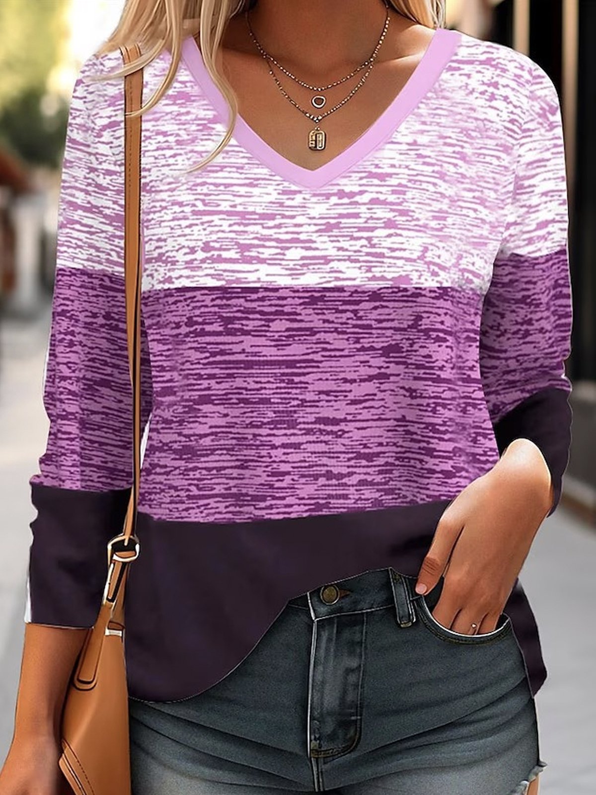 Casual Loose Buckle T-Shirt