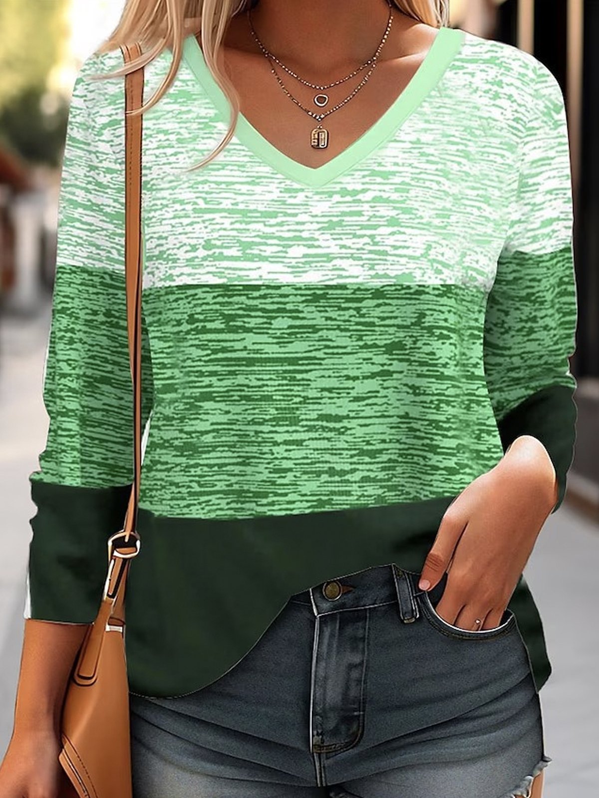 Casual Loose Buckle T-Shirt