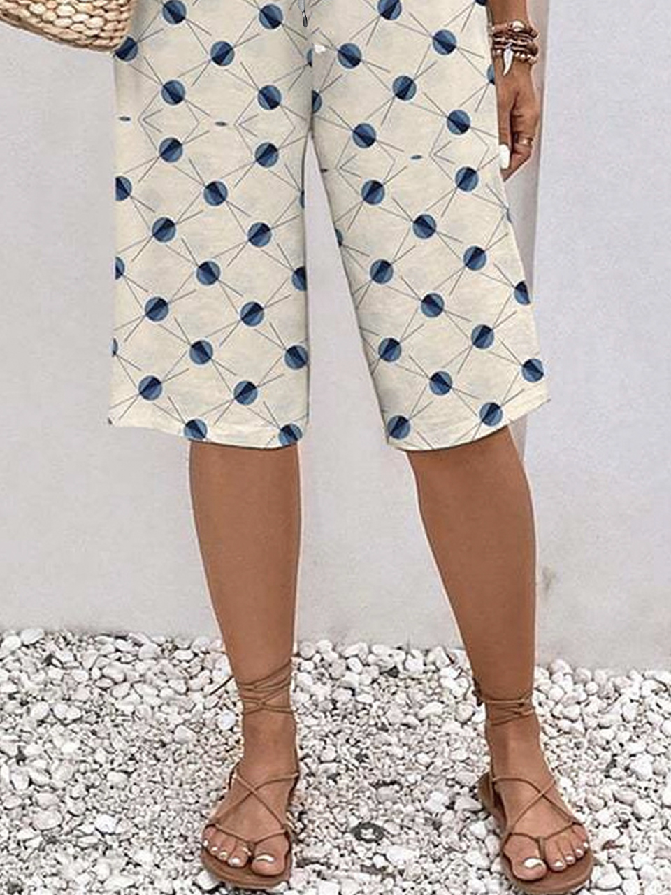 Casual Polka Dots Loose Shorts