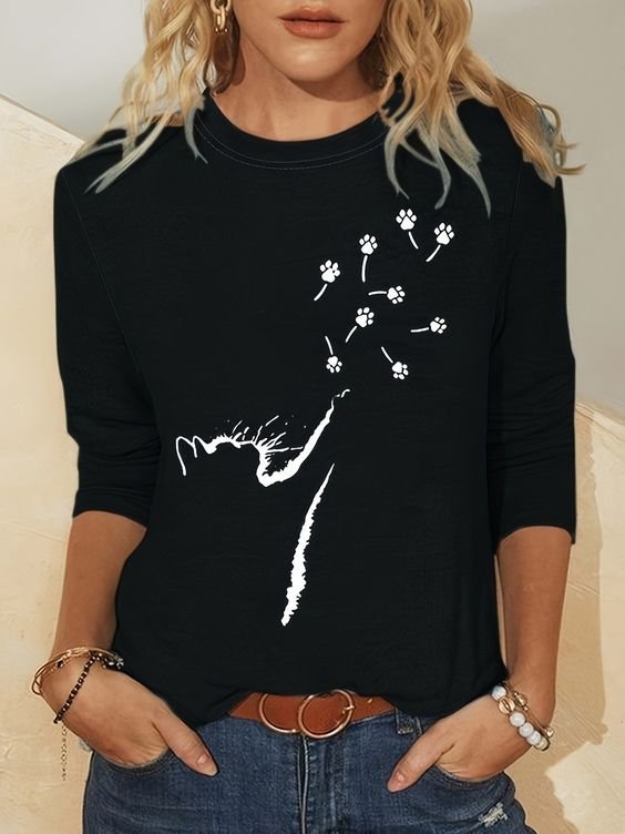 Crew Neck Casual pet T-Shirt