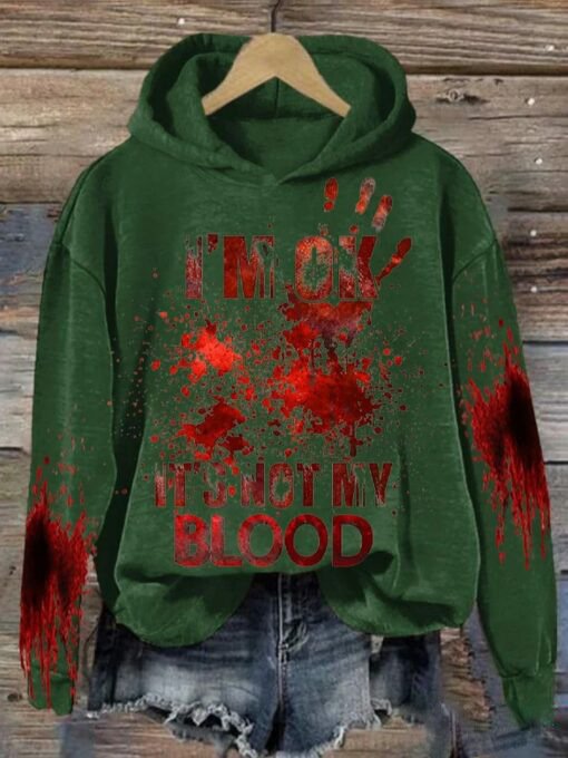 Casual Hoodie Halloween Loose Hoodie