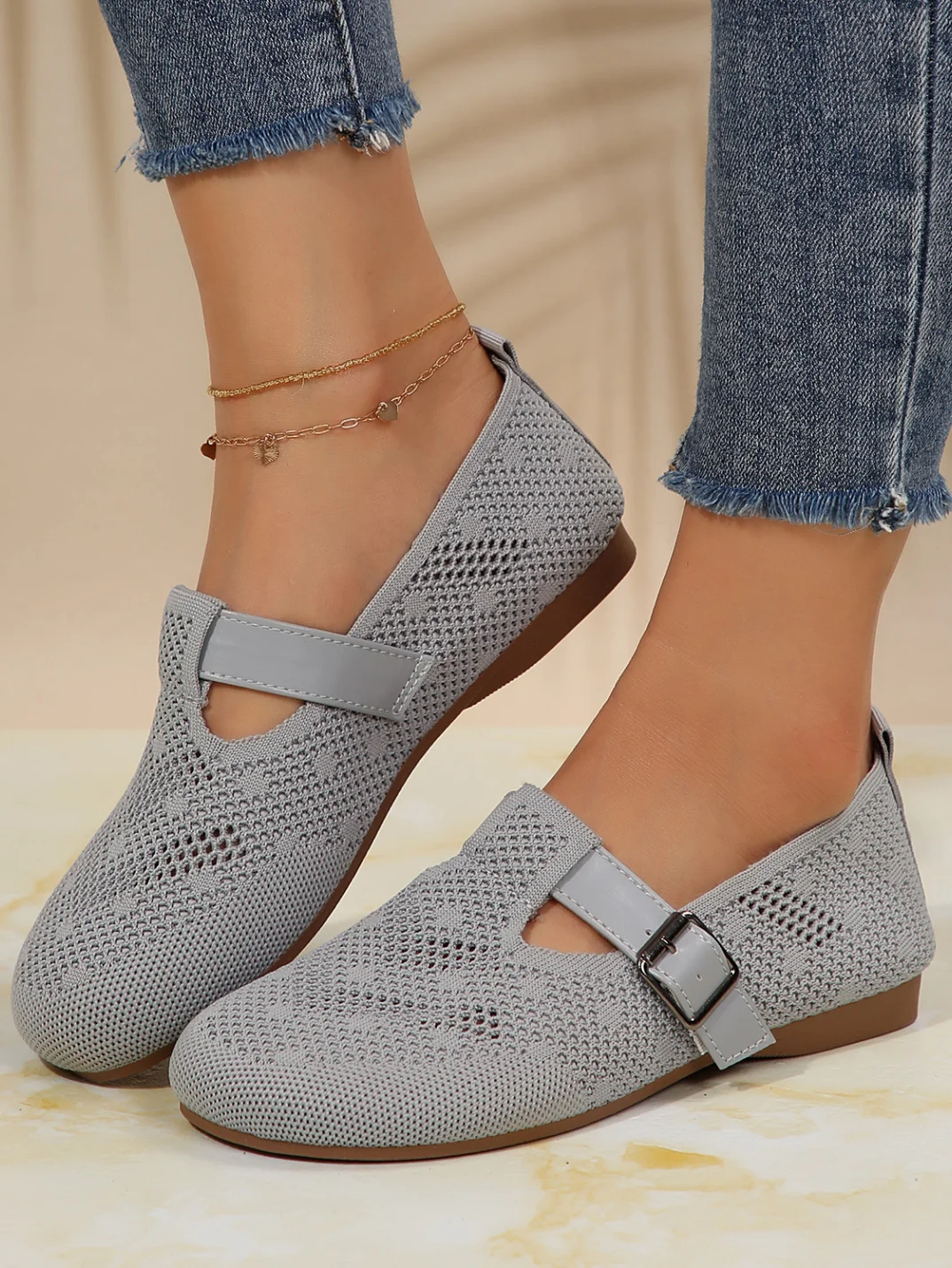 Mesh Fabric Casual All Season Shallow Shoes