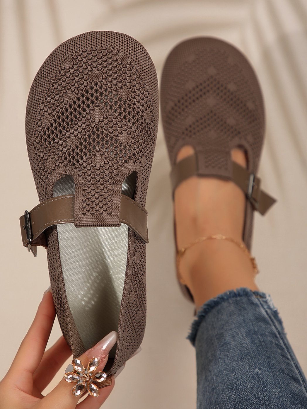 Mesh Fabric Casual All Season Shallow Shoes