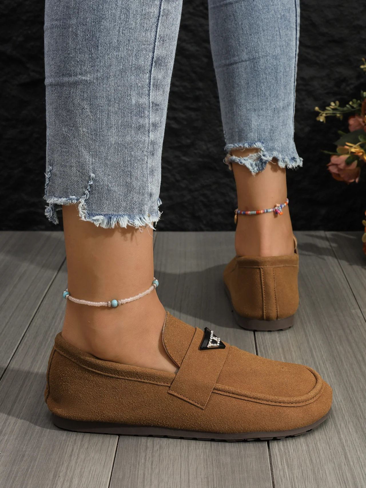 Plain Casual All Season Shallow Shoes