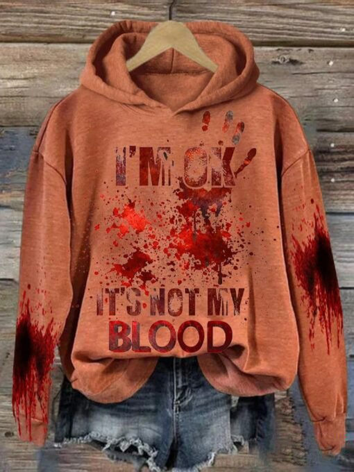 Casual Hoodie Halloween Loose Hoodie