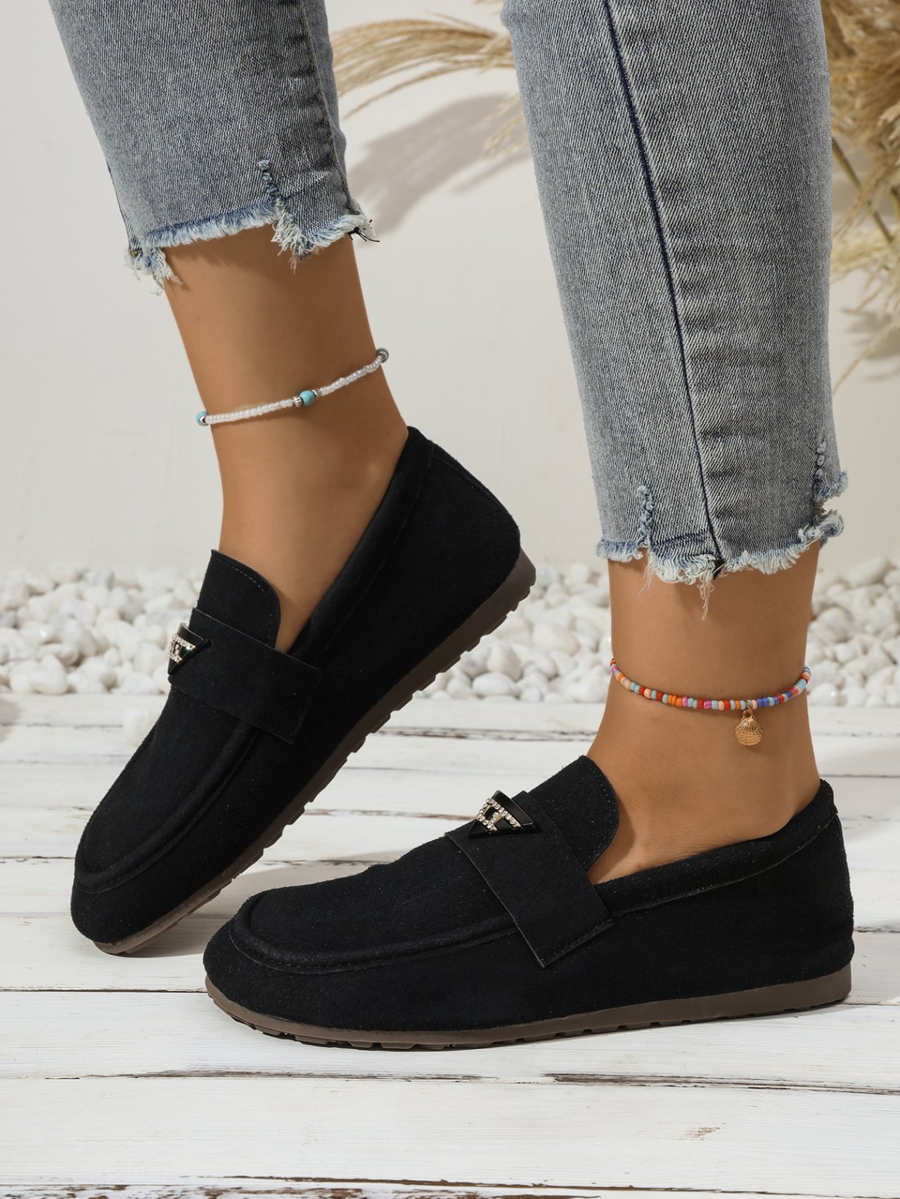 Plain Casual All Season Shallow Shoes