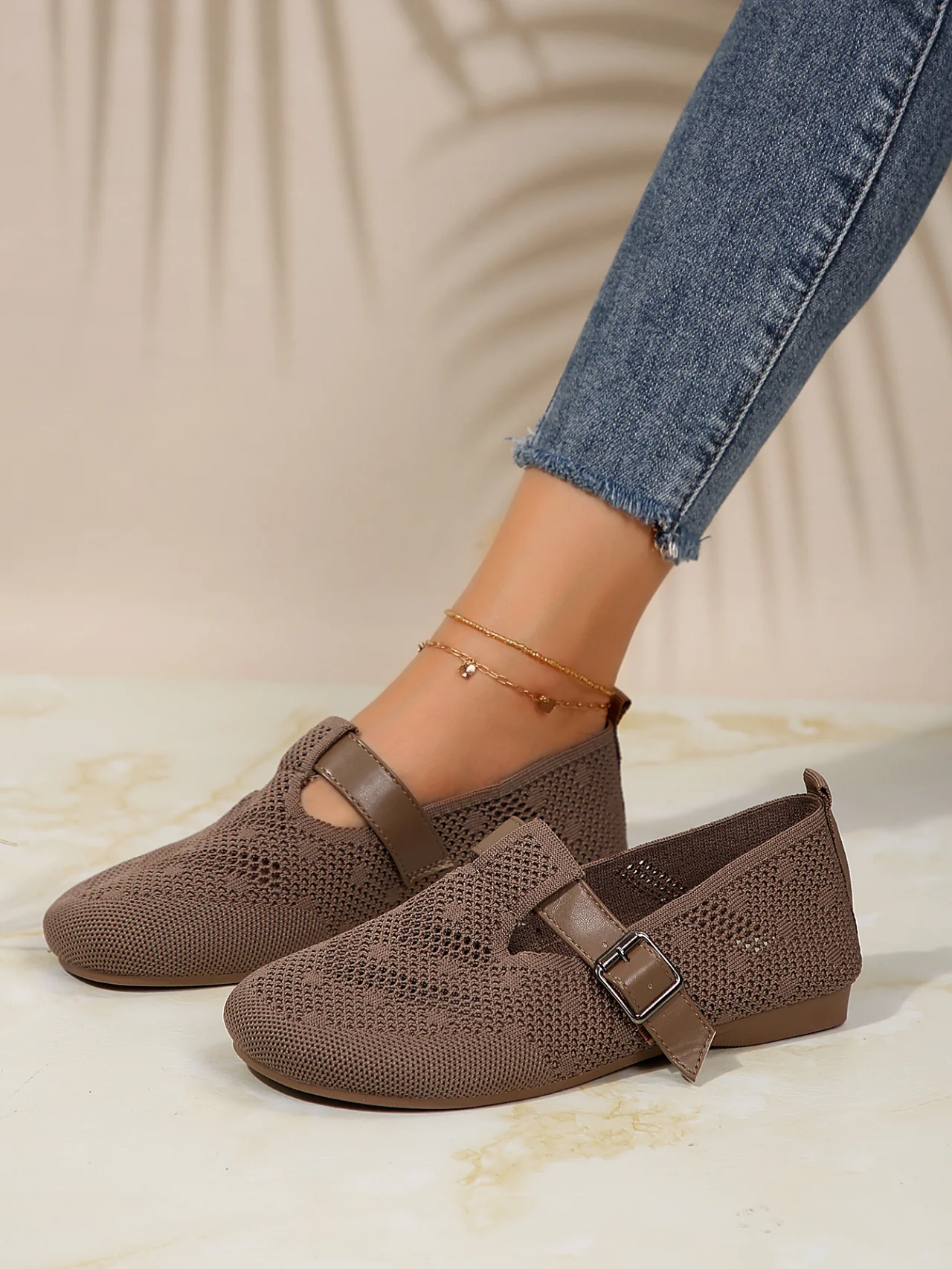 Mesh Fabric Casual All Season Shallow Shoes