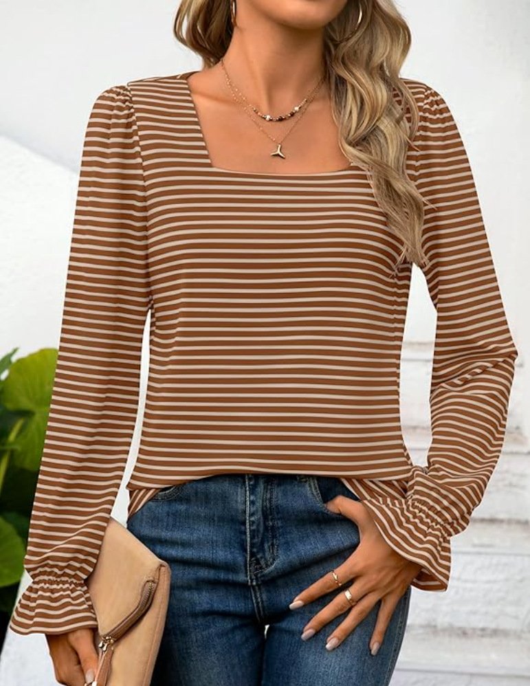 Casual Loose Blouse With No