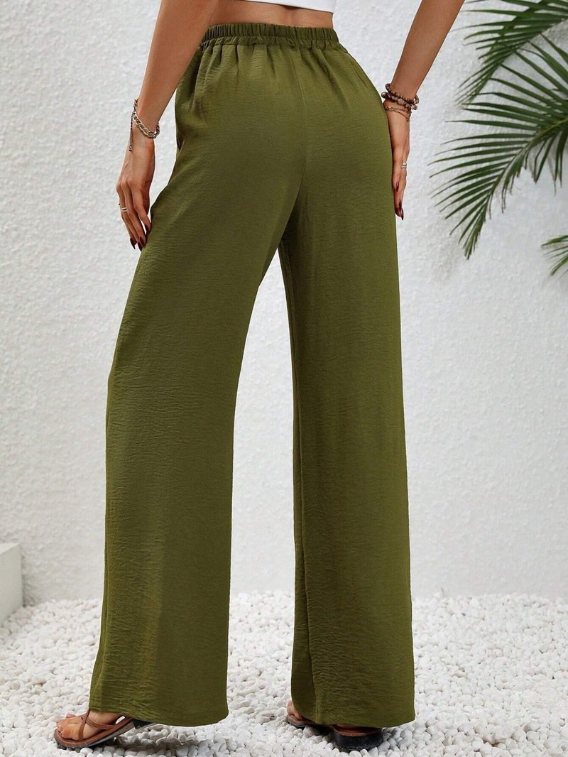 Plain Casual Loose Pants