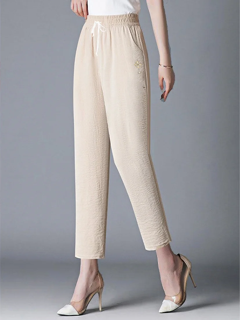 Plain Loose Casual Pants