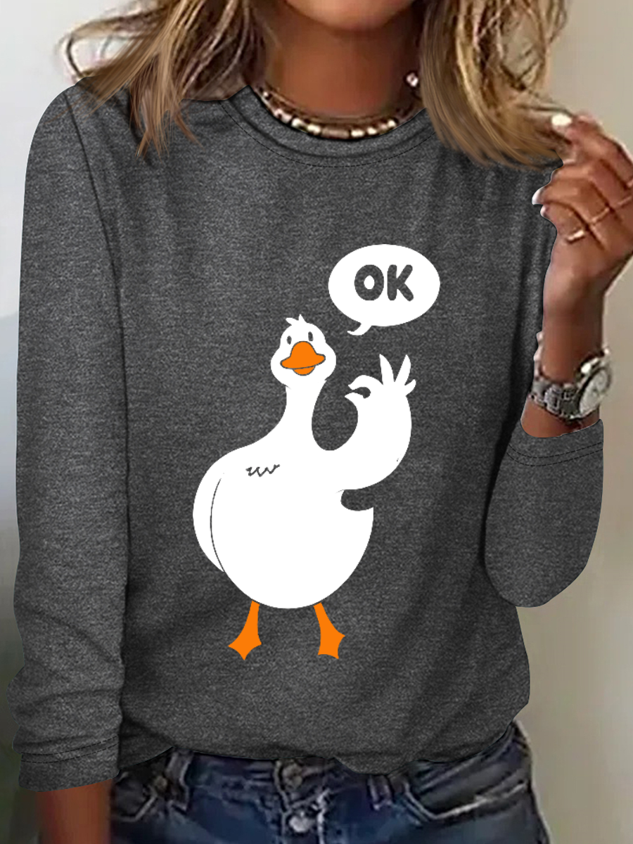 Ok Duck Long Sleeve Shirt