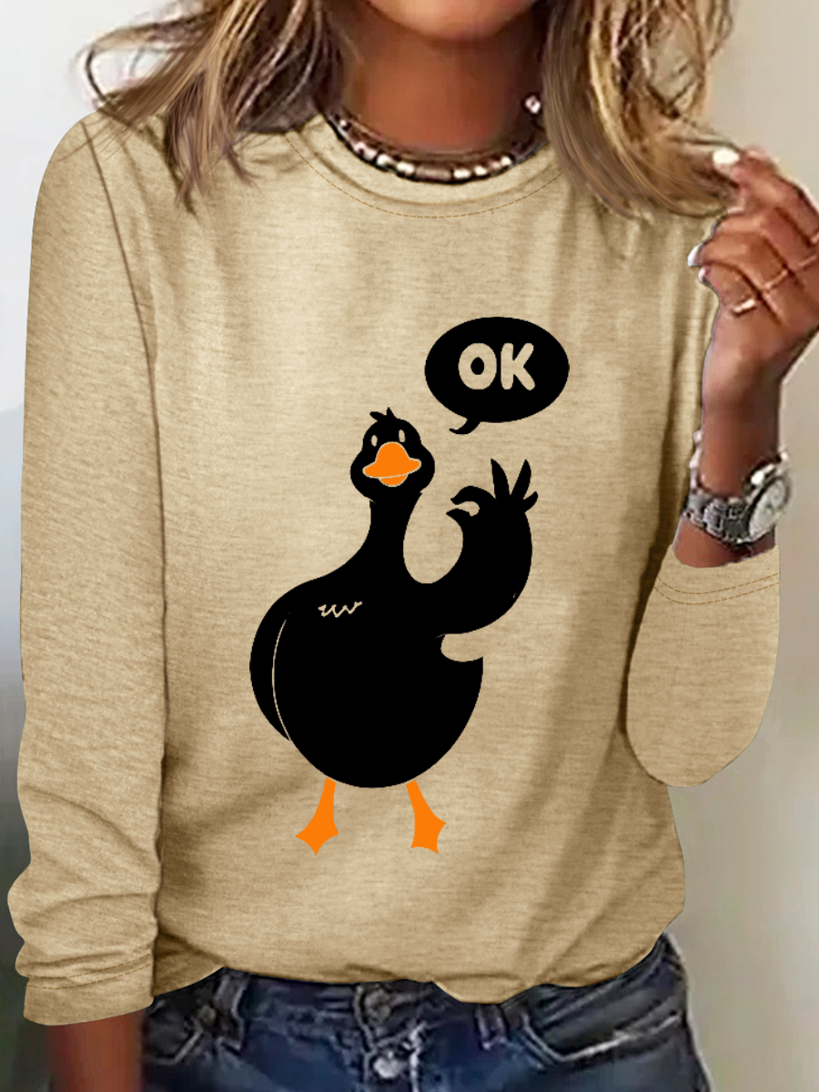 Ok Duck Long Sleeve Shirt